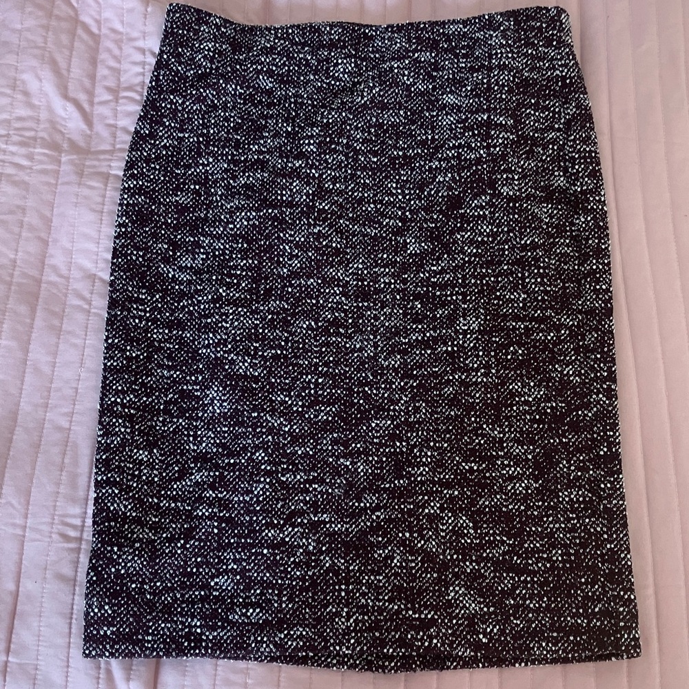 Ann Taylor 2 piece NWT top skirt cranberry tweed matching set S/M - Picture 3 of 13